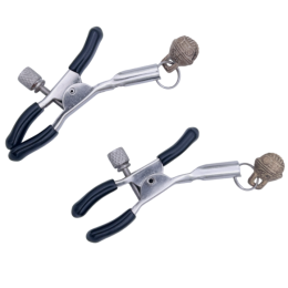 Металлические зажимы с золотистыми бубенчиками