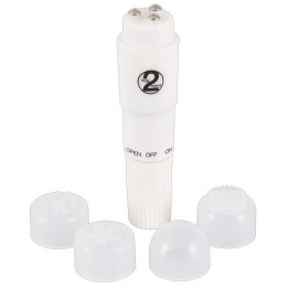 Мини-стимулятор с вибрацией и сменными насадками Compact Pro