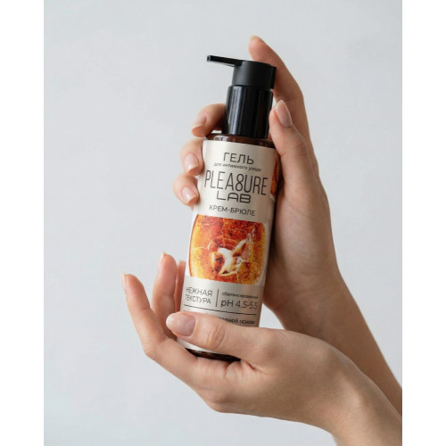 Съедобный лубрикант на водной основе Pleasure Lab крем-брюле 185 мл