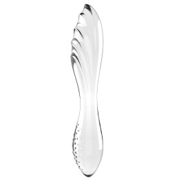 Прозрачный фаллос из стекла Satisfyer Dazzling Crystal 1 прозрачный 18 см