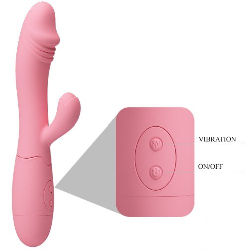 Перезаряжаемый вибратор Pretty Love Snappy светло-розовый