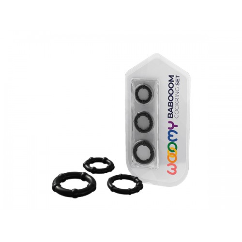 Набор эрекционных колец Babooom Ring Set Black 3 шт