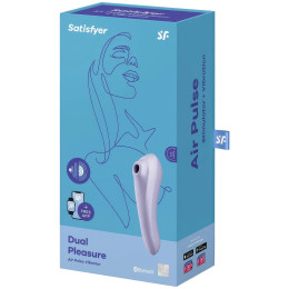 Клиторальный смарт-стимулятор с вибрацией Satisfyer Dual Pleasure сиреневый