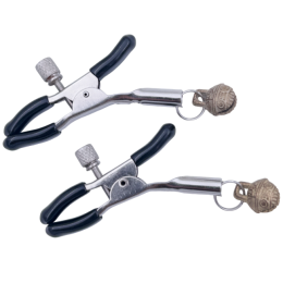 Металлические зажимы с золотистыми бубенчиками