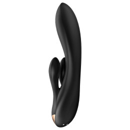 Смарт-вибратор с клиторальным стимулятором Satisfyer Double Flex черный