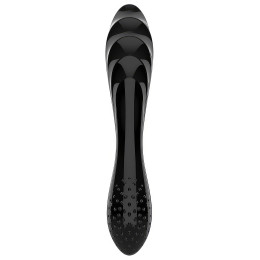 Двусторонний фаллос из стекла Satisfyer Dazzling Crystal 1 черный 18 см