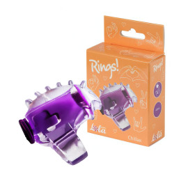 Насадка на палец с вибрацией Rings Chillax фиолетовая