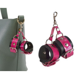 Брелок-наручники из натуральной кожи Sitabella