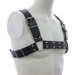 Мужская БДСМ сбруя черного цвета