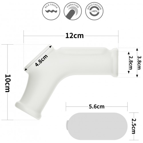 Вибронасадка на пенис и мошонку Vibrating Silk Knights Ring with Scrotum Sleeve