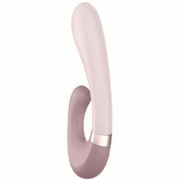 Смарт-вибратор со стимулятором клитора и функцией нагрева Satisfyer Heat Wave Mauve