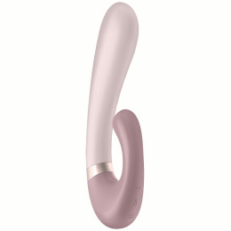 Смарт-вибратор со стимулятором клитора и функцией нагрева Satisfyer Heat Wave Mauve