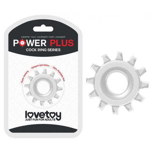 Эрекционное прозрачное кольцо Power Plus Cock Ring