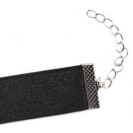 Черный ошейник-чокер с бантиком