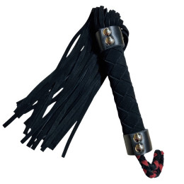 Черная замшевая плеть 38 см