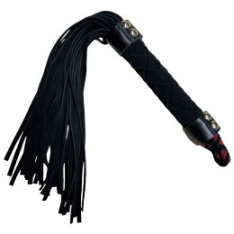 Черная замшевая плеть 38 см