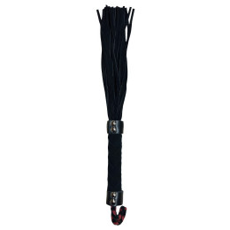 Черная замшевая плеть 38 см
