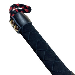 Черная замшевая плеть 38 см