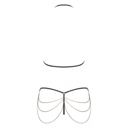 Черный комплект с цепочками Redella L/XL