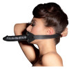 Кляп кожаный с насадкой в форме пениса Leather Gag
