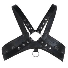 Мужская БДСМ сбруя с кольцом