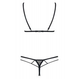 Сексуальное черное боди на бретелях с доступом L/XL