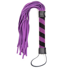 Фиолетово-черная плеть замшевая 39 см