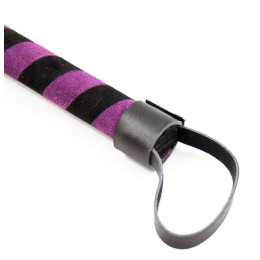 Фиолетово-черная плеть замшевая 39 см