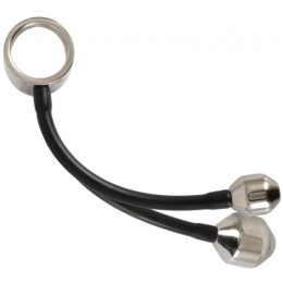 Эрекционное кольцо с металлическими грузиками Cock ring &amp; Ass plugs