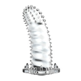 Прозрачная насадка на пенис Brave Man 14 см