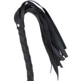 Плетёный черный кнут 91 см