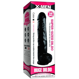 Черный фаллос-гигант X-Men Super-Sized Huge Dildo 39 см