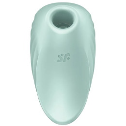 Вакуумно-волновой стимулятор с вибрацией Satisfyer Pearl Diver зеленый