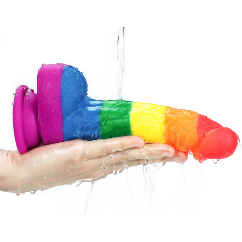 Радужный фаллоимитатор Prider Dildo 21 см