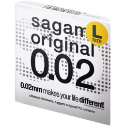 Полиуретановые презервативы Sagami Original L-size 0,02 1 шт