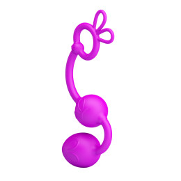 Анально-вагинальные бусы с двумя звеньями Pretty Love Balls