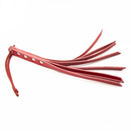 Красный мини-флоггер из искусственной кожи 27 см