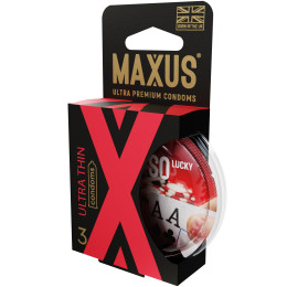 Презервативы Maxus Ultra thin ультратонкие в пластиковом кейсе 3 шт