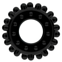 Черное эрекционное кольцо Power Plus Cock Ring
