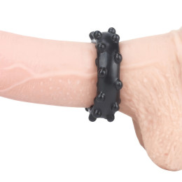 Черное эрекционное кольцо Power Plus Cock Ring