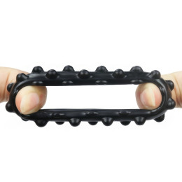 Черное эрекционное кольцо Power Plus Cock Ring