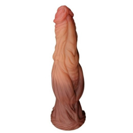 Фаллоимитатор с ярко выраженным рельефом и градиентом Lovetoy Silicone Cock 25 см