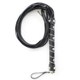 Черная плеть украшенная стразами 76 см