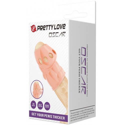 Рельефная насадка с открытой головкой  Pretty Love Oscar Body