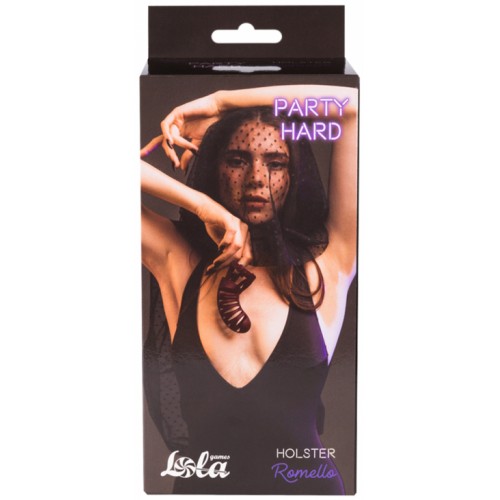 Силиконовый пояс верности Party Hard Romello бордовый