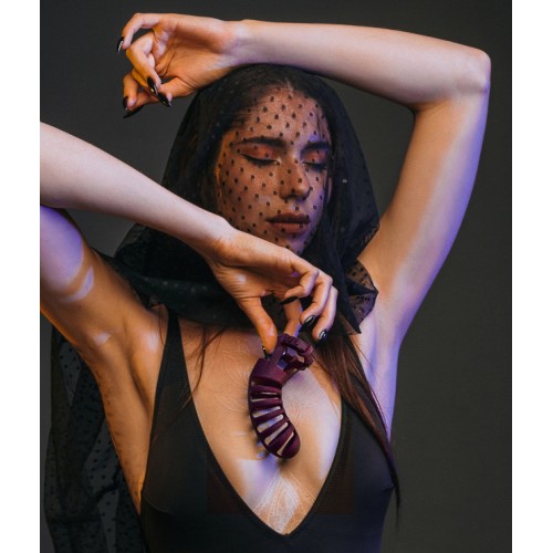 Силиконовый пояс верности Party Hard Romello бордовый