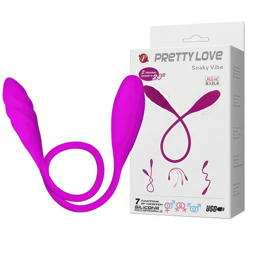Двойной вибростимулятор Pretty Love Snaky Vibe