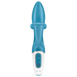 Вибратор для точки G с загнутым клиторальным стимулятором Satisfyer Embrace Me бирюзовый