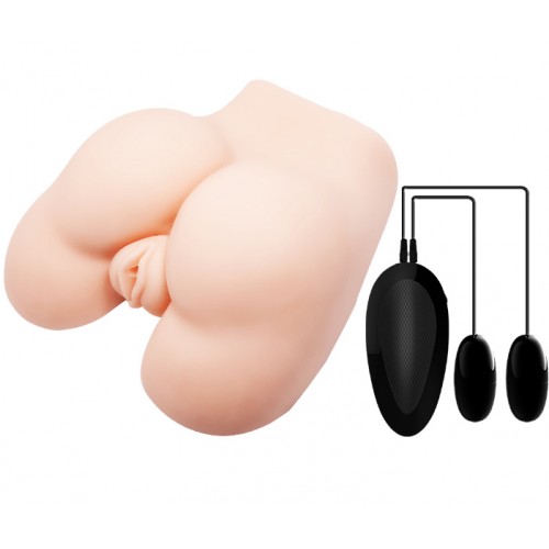 Мастурбатор-реалистик Crazy Bull с вибрацией и двумя отверстиями