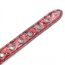 Черный кляп-шар на дизайнерском ремешке